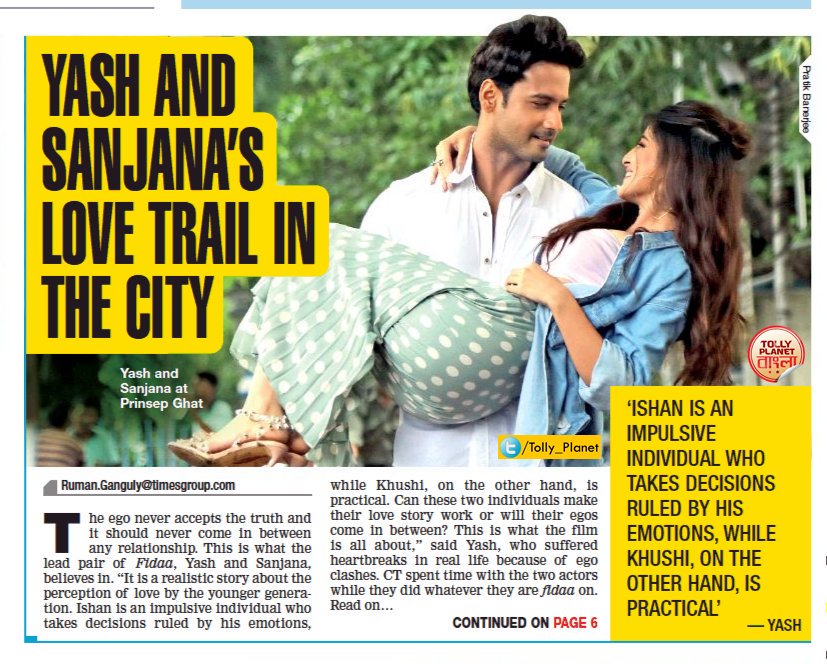 kakalisarkar10's tweet photo. Love is in d air 👇😍❤..
@Yash_Dasgupta @YashhD_FC @sanjbee #Fidaa 13th July 😍😍 https://t.co/xmCRHFCYkk