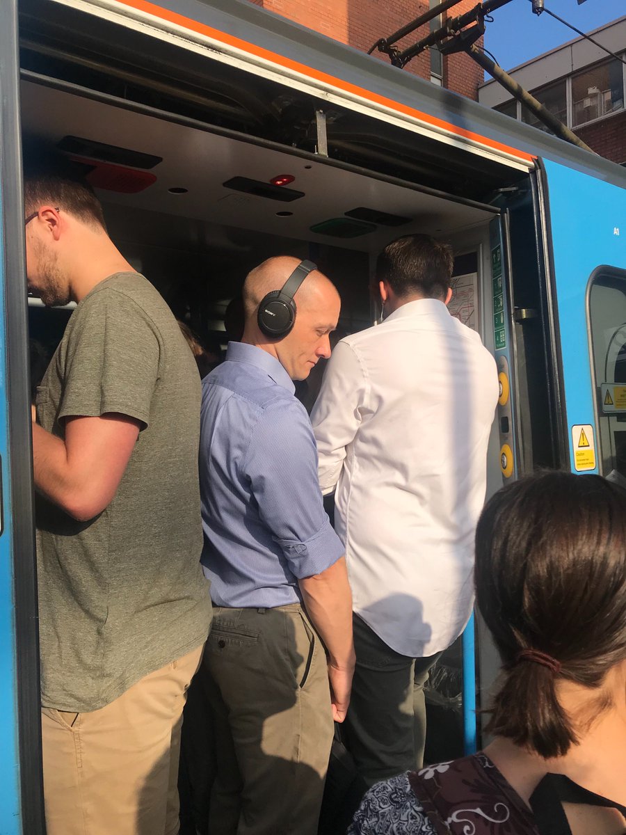 maddycameronx's tweet photo. Finally after being at the station 45 mins a train arrives 😑 have to wait another 15 minutes then... @TLRailUK #thameslinkfail #railplan2020 #thameslink #worstservice https://t.co/Wea5opNmWf