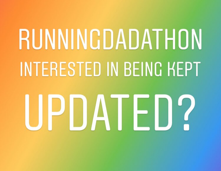 dads_running's tweet photo. The response has been incredible! Details will be sent out within the next week for the #Runningdadathon ๐๐๐
If you want to be kept updated, just DM your email address๐
#runningdads #inspiringourchildren https://t.co/18CGPjEmfh