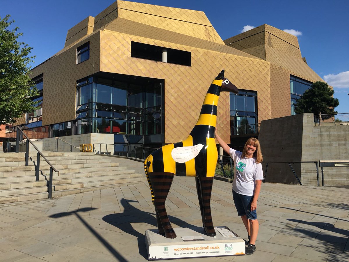 WarrensOfWorc's tweet photo. Have a giraffe with #WorcStandsTall this summer for the @StRichardsHosp #Build2020 Appeal! Come and find all 57 painted giraffe sculptures before the trail ends on September 16th! Download the map and app from our website https://t.co/Vnqd7F74HA @wildinart https://t.co/2oxsZgTiY1