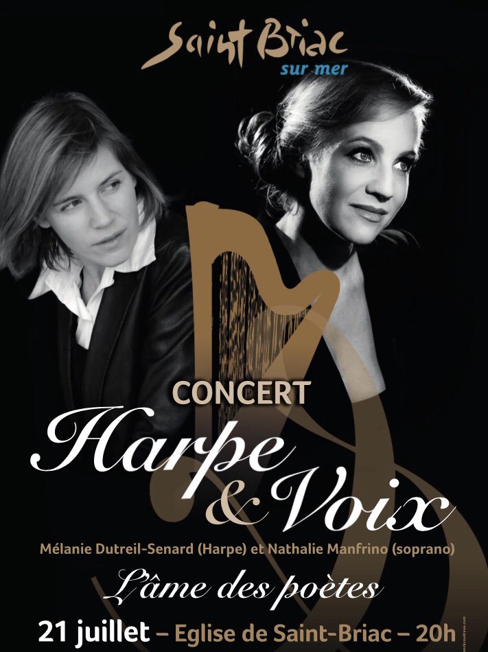 Concert "L’âme des Poètes"... L’alliance rare et poétique de la voix et de la harpe ! #AveMaria #Bretagne #art #classical #music #opera #soprano #Massenet #Caccini #Gounod #Fauré #Bizet #meditation #église #BZH #illeetvilaine #breizh #saintbriac #spirituality #soul #alma #amen