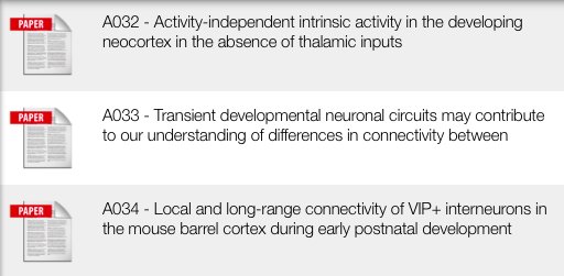 KohlLab's tweet image. The latest on circuits and their development in the #barrelcortex at @Interneuron_Dev&apos;s #FENS2018 posters A32, A33, and A34 this morning = NOW! Come have a look and see @Neuronal_K, @teramotoki and @NeuroLJB in action.
