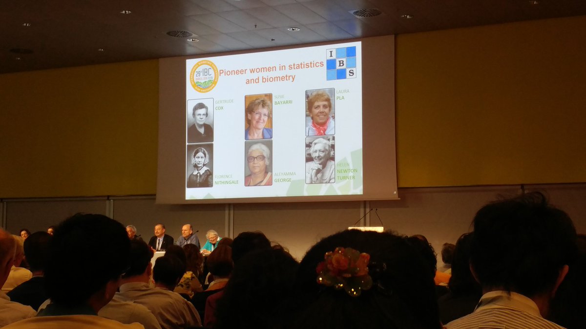 scoutlier's tweet photo. Love that #IBC2018 is specifically honoring diff women from diff stats fields from diff countries throughout conference #womeninstatistics https://t.co/38ZNhPZA4Z