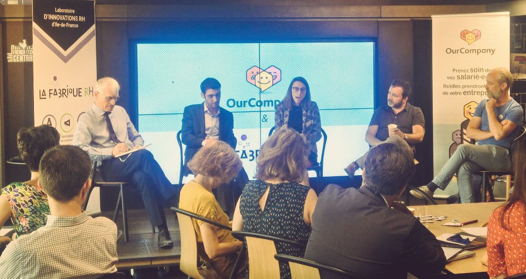 Iris_Pnsr's tweet image. 1ère matinée co-organisée par @LaFabrique_RH et @OurCompanyApp : témoignages &amp;amp; codev sur l'  #innovationcollaborative entre #drh et #managers secteurs privé et public : échanges croisés pour s'inspirer et trouver les solutions pour agir dans son orga.