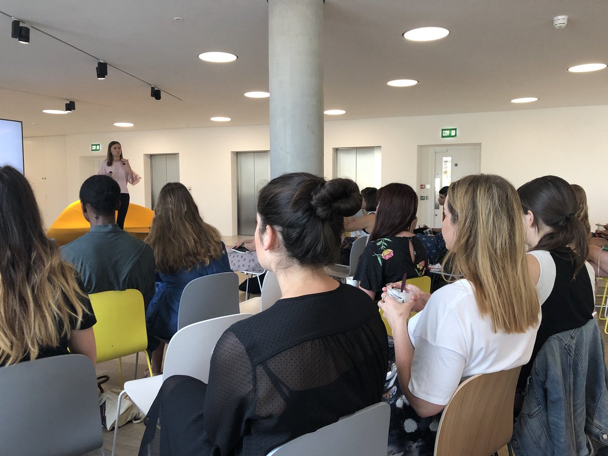 Our own #NextTECHnow @DeviMateeva with <a href="/JulieColibeau/">Julie Colibeau</a> <a href="/PublicisMedia/">Publicis Media</a> launching INES to foster a female entrepreneur mindset. Great turnout from our female innovators and startup partners