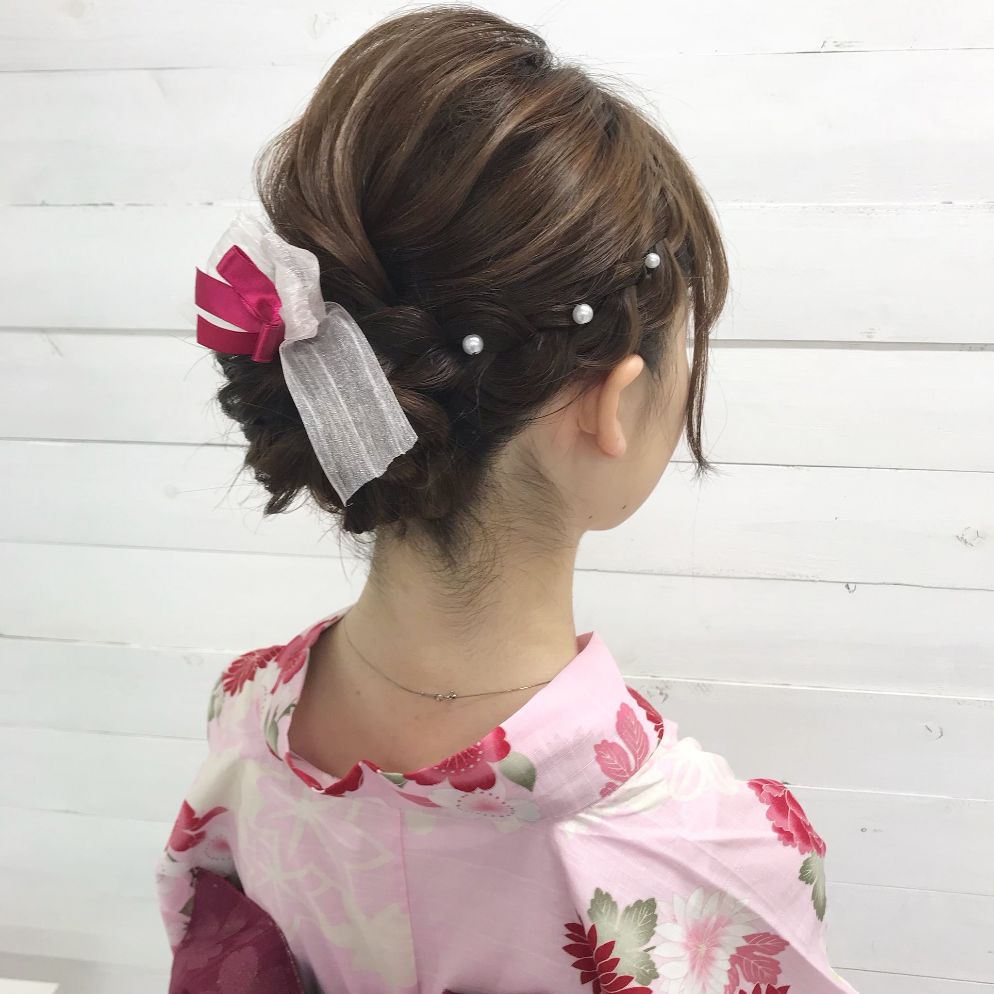 ヘアセットサロン 栄 錦 グランディール 浴衣ヘア 浴衣着付け のご予約はお早めに 浴衣ヘア 浴衣ヘアアレンジ ヘアセット ヘアアレンジ ヘアメ ヘアメイク 編み込み 浴衣 リボン 名古屋ヘアセット 名古屋セットサロン セットサロン 栄 錦