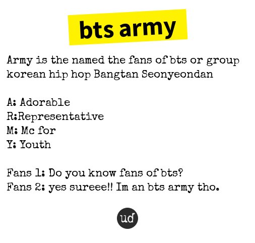 @woojihwa_twt bts army: Army is the named the fans of bts or group korean h... bts-army.urbanup.com/10799948