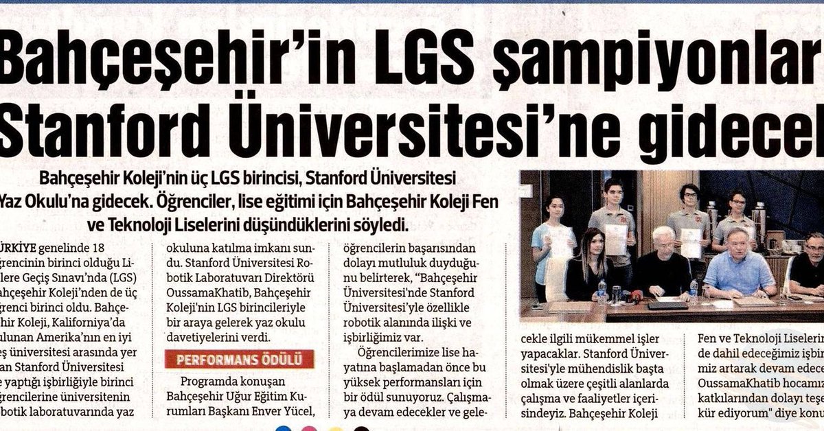 #BKLGSŞampiyonlarıStanfordYolcusu