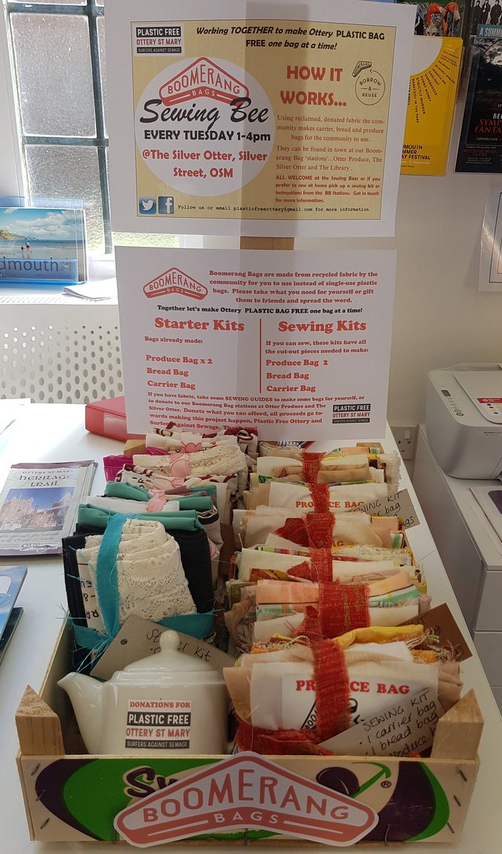 PlasticfreeOSM's tweet photo. #plasticfreejuly #community
Boomerang Bag kits are now available at the library 🤗
We have Starter Kits of finished bags and Sewing Kits if you want to make some at home 😃
AND there is a Sewing Bee every Tuesday ✂️ 🐝♻️
#plasticfreejuly #RecycleForVictory
#climatechange https://t.co/790beWoXGP