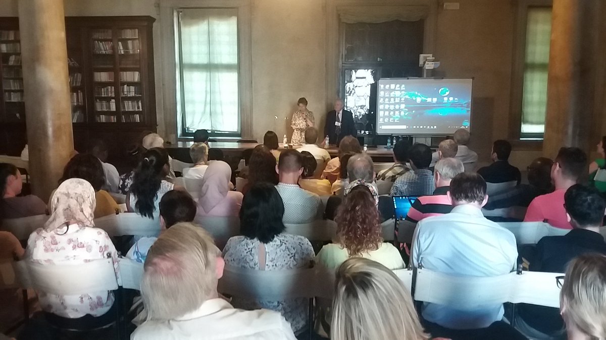 greenchemsummer's tweet photo. The Supeirntendent Emanuela Carpani is welcoming us at Palazzo Ducale in the historical room Piovego! https://t.co/VkltxqGU3V