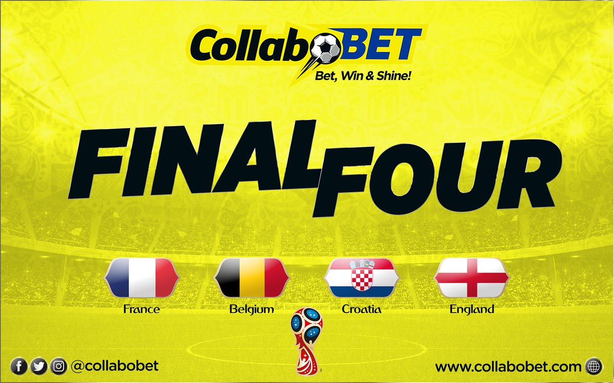 CollaboBet's tweet photo. ⚠ QUALIFIED TEAMS ⚠
#fifaworldcup #russia2018⚽ #worldcup #france #belgium #croatia #england
.
.
#collabobet #bet #win #shine #sports #betting #football #sportsbetting #9ja #betnow
.
Ff @collabobet & SignUp 👉 https://t.co/NNf1brJULy 4 #bestodds #FastestPayout #highestbonus https://t.co/jMV6oByyeW