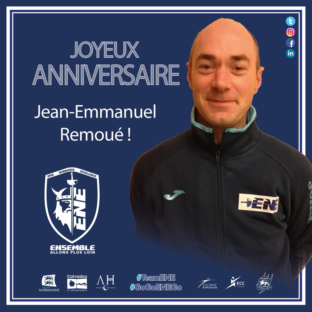Teamene Escrime Joyeux Anniversaire A Toutes Les Personnes Nees Un 10juillet Et En Particulier A Notre Epeiste Caennais Jean Emmanuel Remoue 37 Ans Aujourd Hui Teamene Escrime
