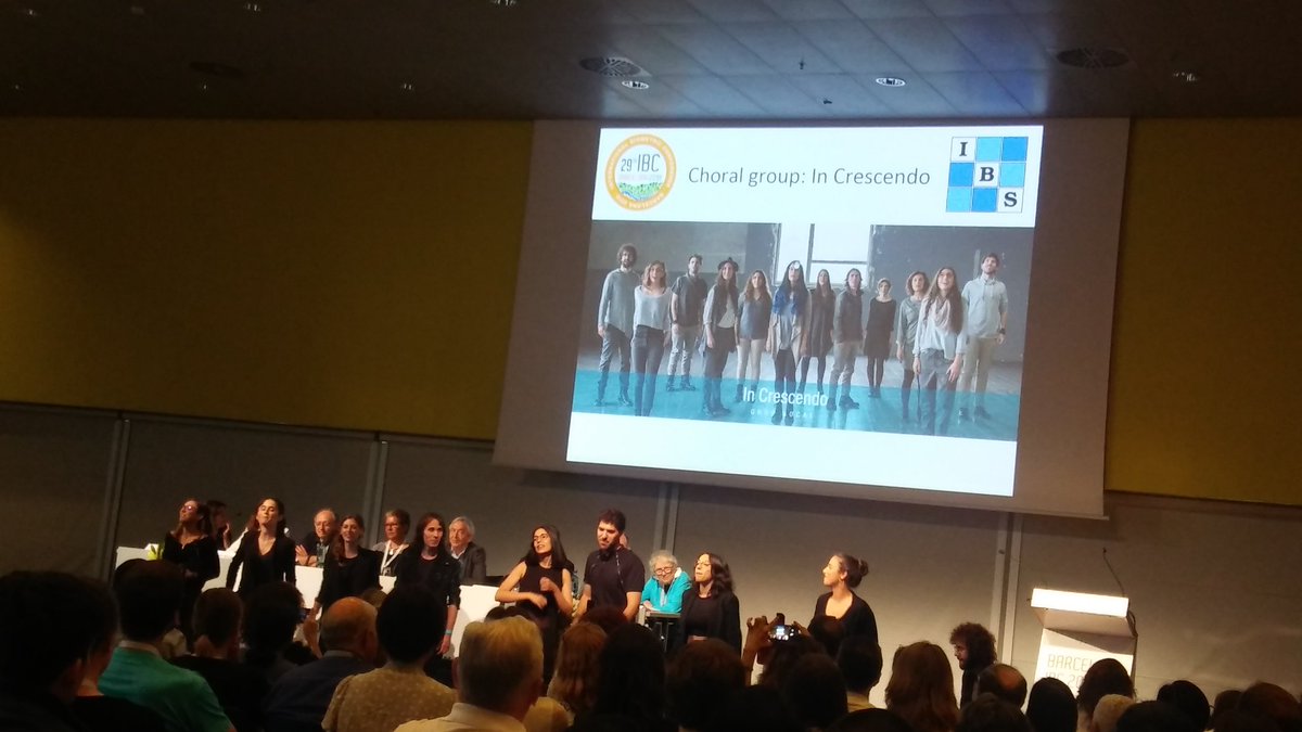 YSIBC2018's tweet photo. The choral group, right now at #IBC2018BCN @IBSstats https://t.co/9tacfso3Uq