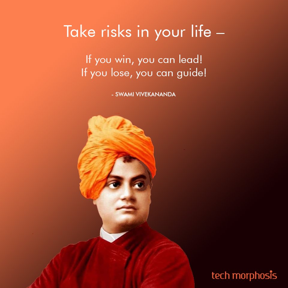 techmorphosis's tweet photo. Take risks in your life! #mondaymotivation #swamivivekananda #quoteoftheday #qotd #workhard #neverquit #techmorphosis #mobileapps #apps #websites #webdesign #webdevelopment #ecommerce #android #iOS #iPhone #ui #uiux #branding #seo #analytics #digitalmarketing #socialmedia https://t.co/oFlP4dowHE