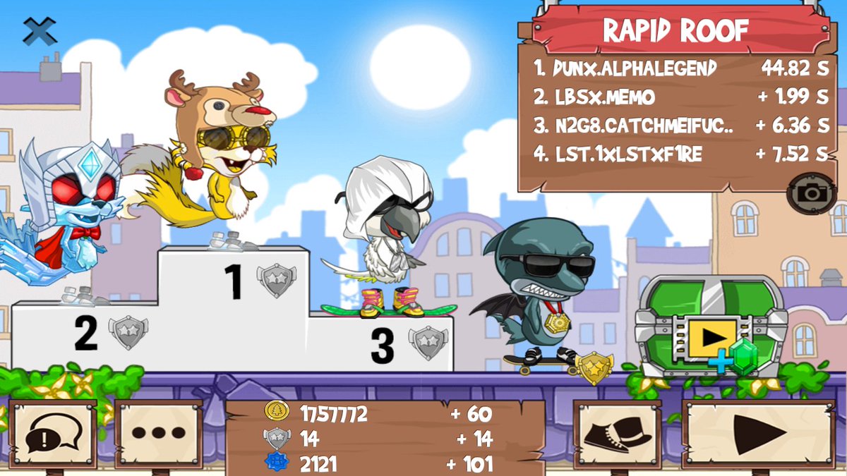 Alphalegend2's tweet photo. War of retires 😂😂👍  All those guys just got washed #funrun2 https://t.co/bKVHu6NC1F https://t.co/jdekr8bz1Y