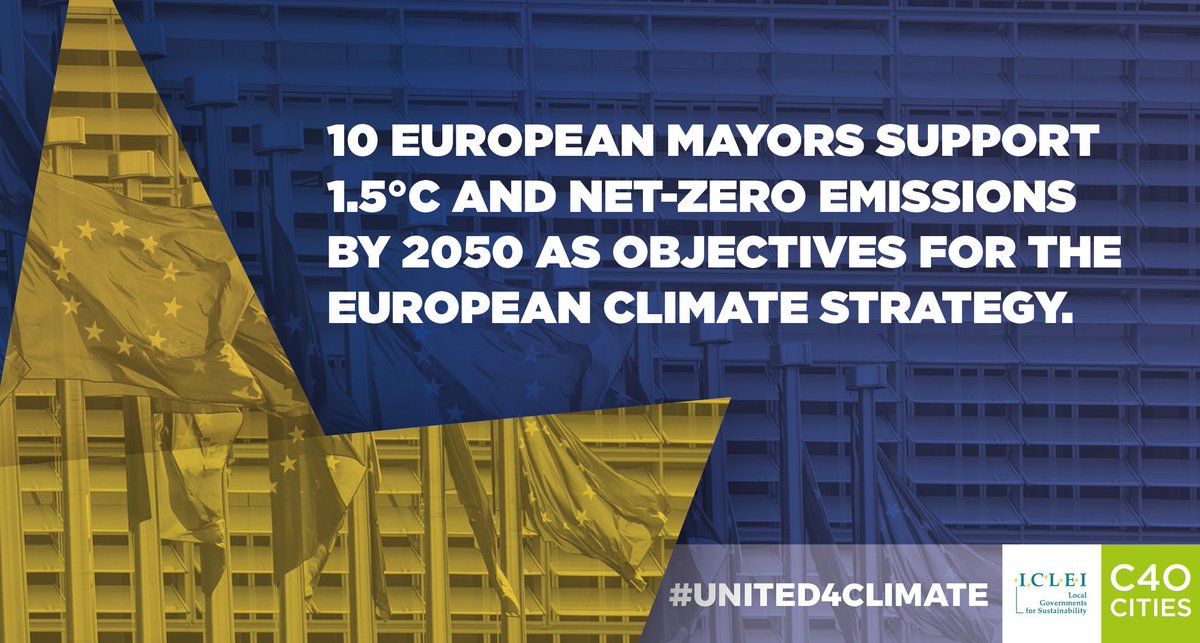 c40cities's tweet photo. Cities are already taking ambitious #ClimateAction ✅ Will the EU follow by adopting the goals of the Paris Agreement? European cities urge the Commission to produce a climate action plan for the good of all 👫🇪🇺🌍 More 👉 https://t.co/hOxnpbIyiv #United4Climate #Cities4Climate https://t.co/W8fLRNg8ir