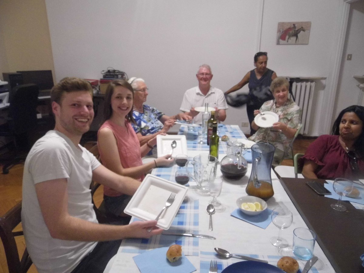 MethodistRome's tweet image. PSA held a successful social evening, dinner and fireworks to follow on the feast of Peter and Paul raising 407 euros for Church funds. We are now using compostible plates to help the environment.