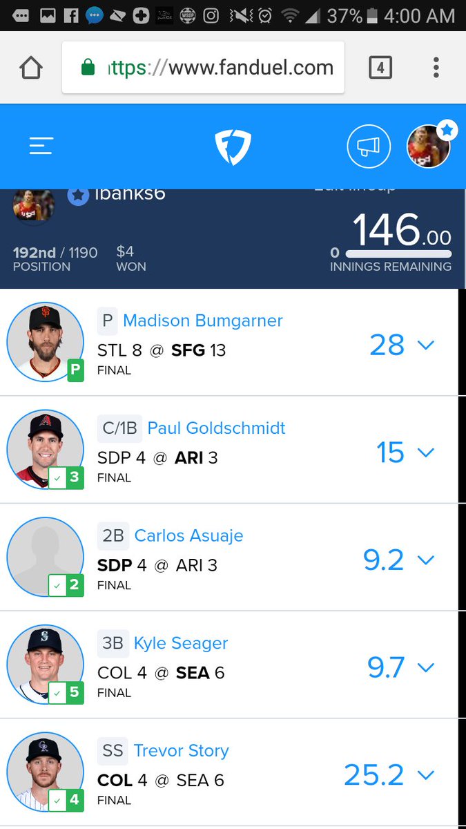 Drocketlinups's tweet photo. Nice win MLB tonight 146 let's Go.🔥🔥🔥 https://t.co/TfAwVbTFsJ