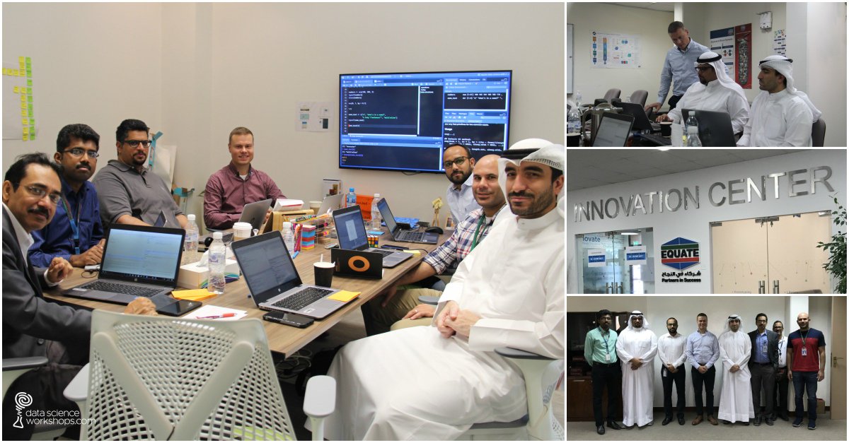 .<a href="/EQUATEofficial/">EQUATE Petrochemical</a>, a global producer of petrochemicals, has a data-driven approach to innovation. We're proud to help them upgrade their skills through #training and #coaching. In five days, analysts learned to use #rstats for data visualisation and machine learning.