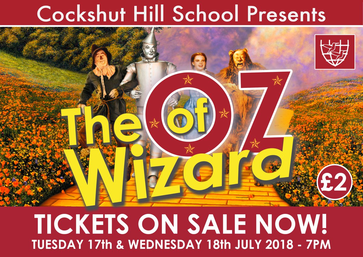 .<a href="/CockshutHillSch/">Cockshut Hill School</a> THE WIZARD OF OZ - TICKETS NOW ON SALE - Cockshut Hill's School Production 2018 <a href="/CHS_PEANDCA/">PE & Creative Arts</a>  17th and 18th July!