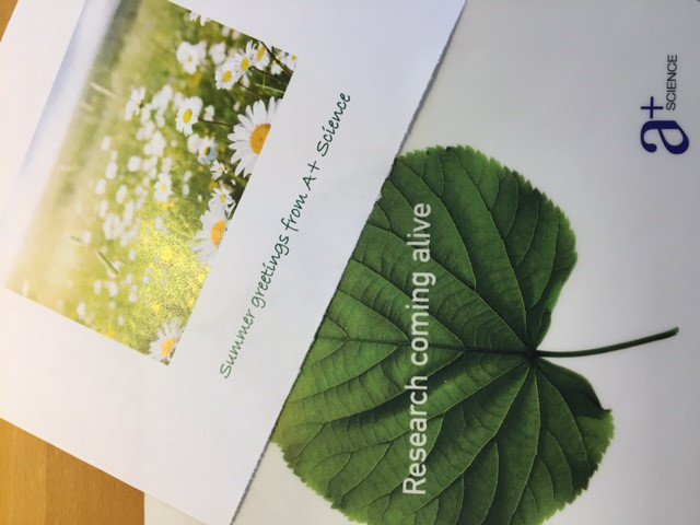 aplusscience's tweet image. #summergreetings from @aplusscience  #researchcomingalive