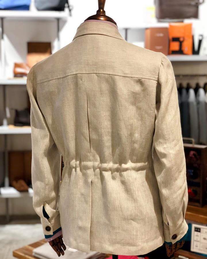 Back details of our new Safari Jacket 