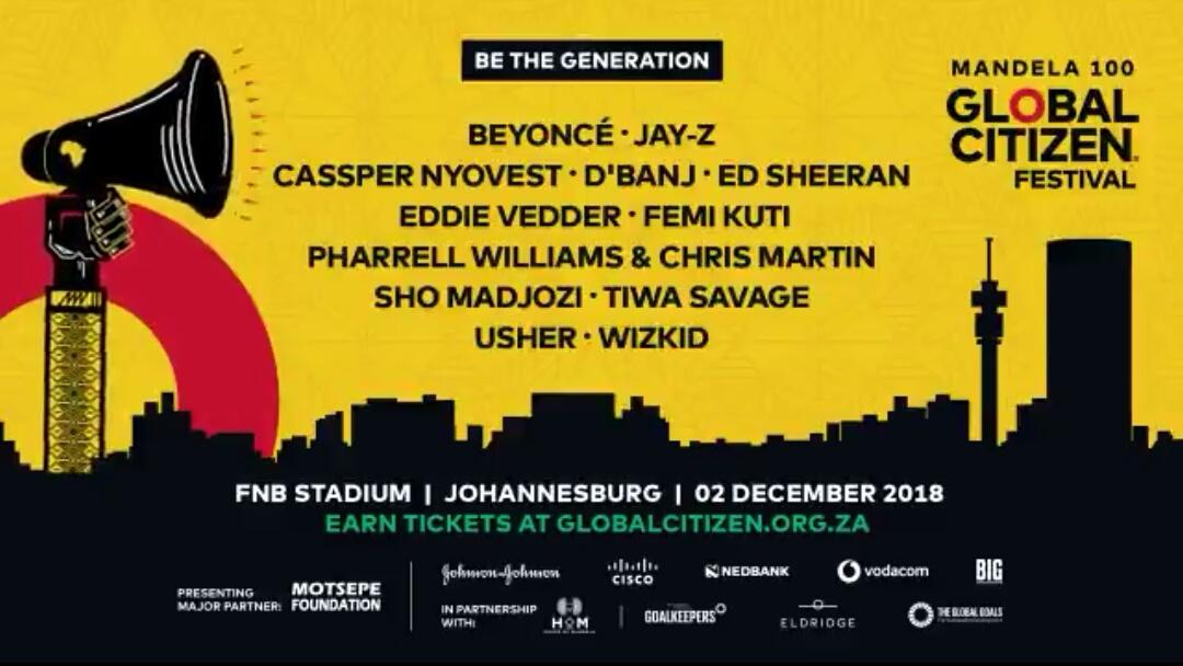 JAY_Z_Daily's tweet image. JAY-Z, Beyoncé | #GlobalCitizen Festival, South Africa. December 2nd, 2018.