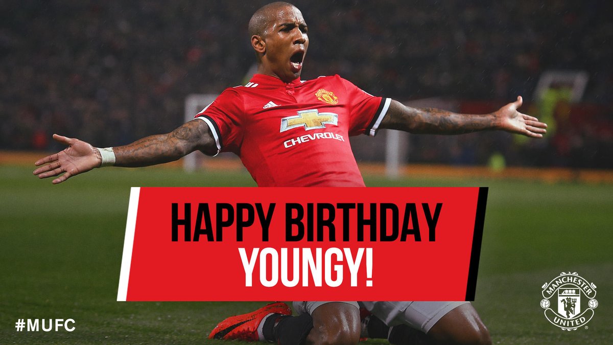 Happy birthday Ashley Young! 

Have a brilliant day and bring football home!  <3   