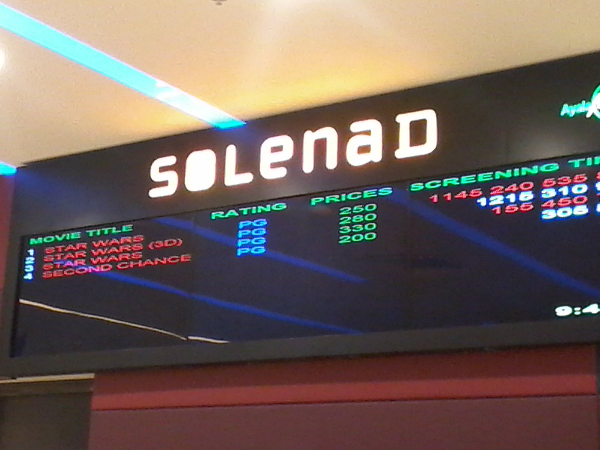 mnuto03's tweet photo. Solenad Cinema Schedule https://t.co/4FwCgYkpEZ 
#ctto https://t.co/d4haWkxocr