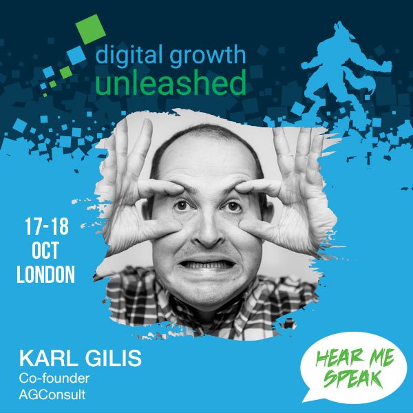 Learn from <a href="/AGConsult/">Karl Gilis</a> (Karl Gillis) the number three most influential optimizer in the world and Co-founder of <a href="/AGConsulting/">AGConsulting</a> at his session: Why you fail at digital marketing. And what to do about it >> bit.ly/2u6kJId #DGU18 #OnlineMarketing #CustomerExperience