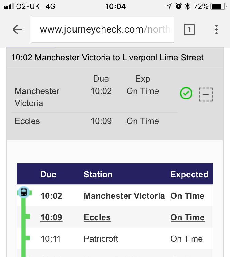 ⁦⁦<a href="/northernassist/">NORTHERN 🚆</a>⁩ got to MCV for this train to find it’s not on any boards and according to station staff, doesn’t run anymore. It shows on the journey check app though and the Trainline app says it’s just departed! Now having to get an Uber to my hospital appt...