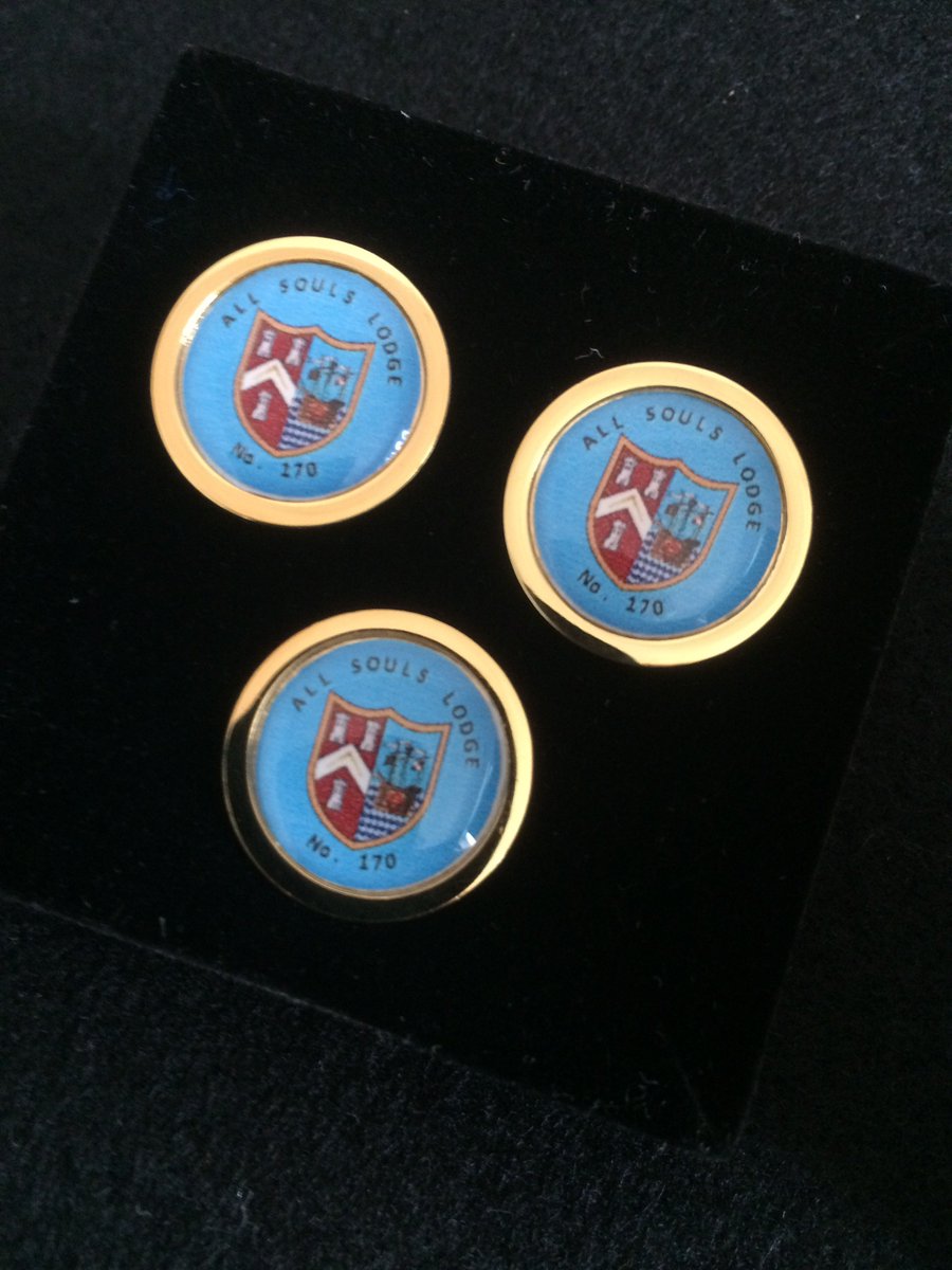 MasonicDesign's tweet image. Cufflinks &amp;amp; Pins any design from JPEG image, can also be personalised.
Recent order for Lodge Temperance 2557 - lapel Pins
Discounts available on larger orders