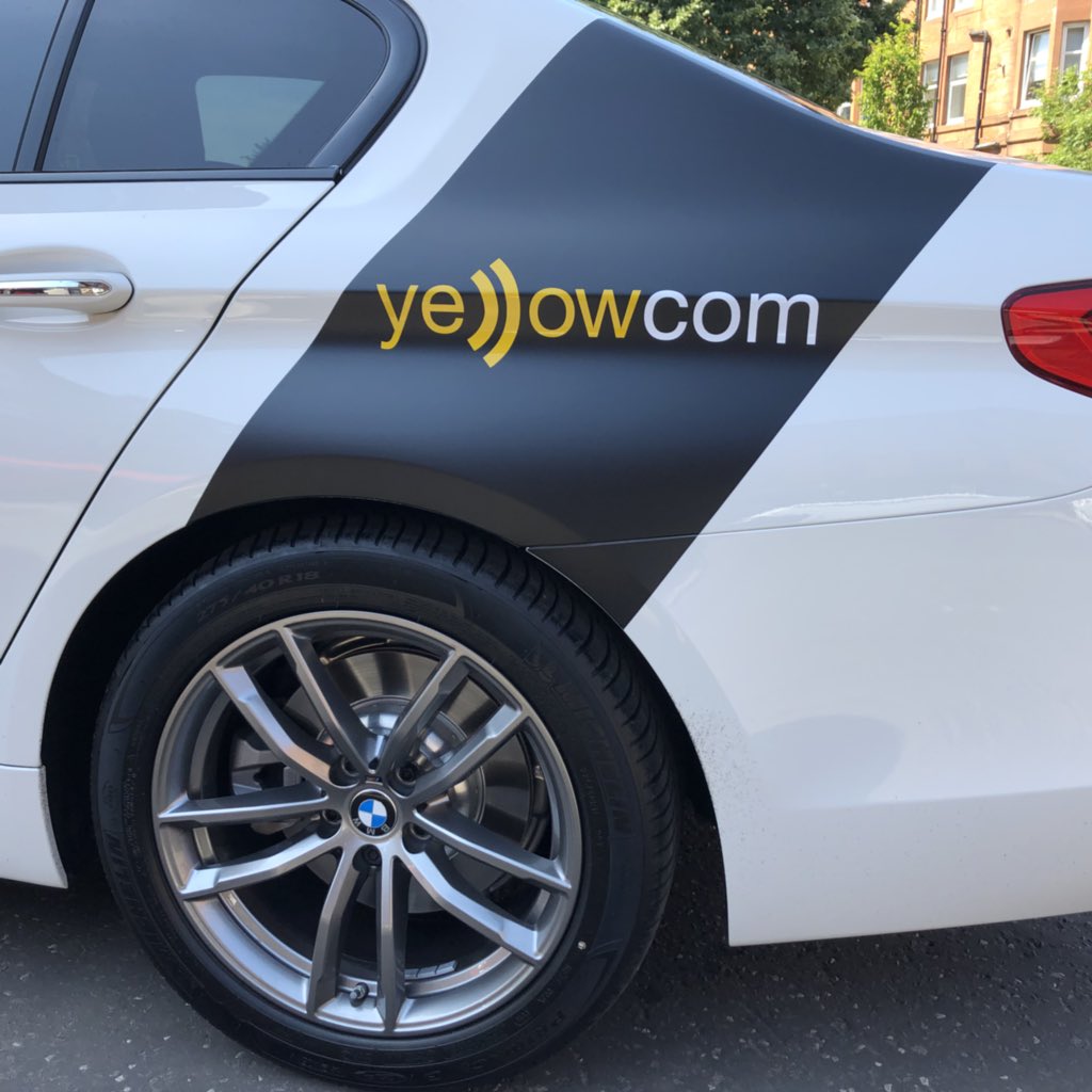 networksigns's tweet image. Fitted these new style graphics to a BMW 5 Series last week for Yellowcom. Matt Black Wrap/Stripe with gloss graphics. #networksigns #promoteyourbusiness #yellowcom #bmw #vehiclegraphics #glasgow #scotland