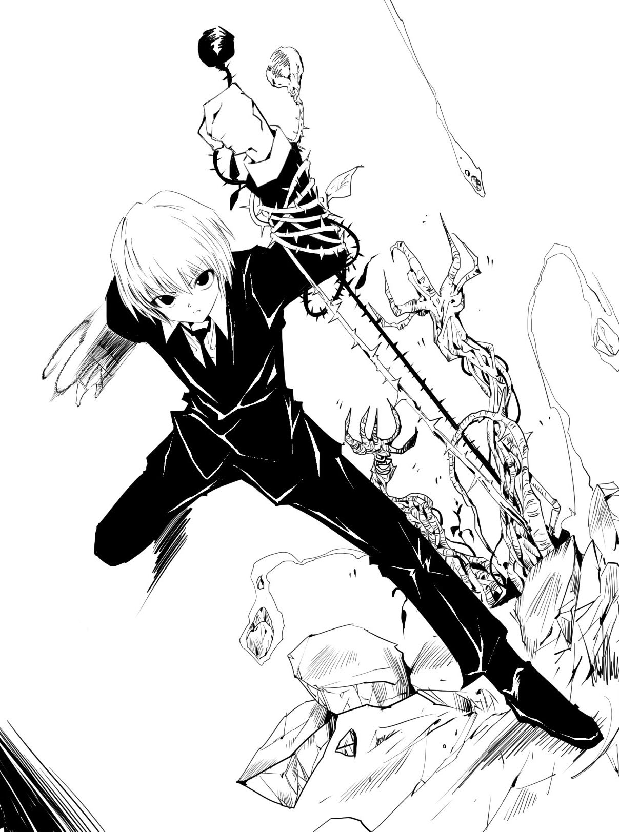 ハム リク絵 蔵馬vsクラピカ