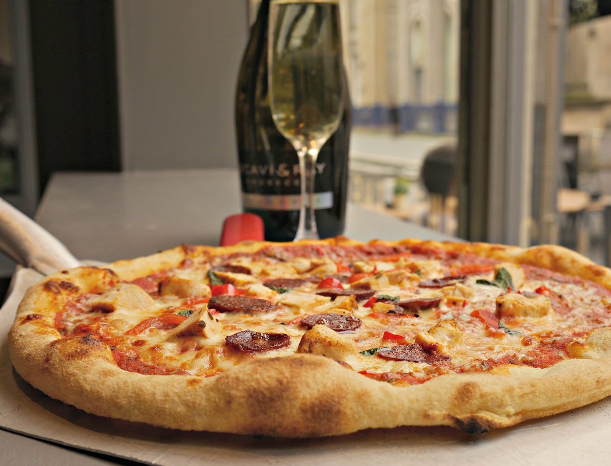 TheSocialGla's tweet photo. What's #better than a #whole #pizza and #prosecco to #yourself? 

When you can have it for only £8.95pp! 

*Only available #Tuesdays https://t.co/i71lBNDsXM
