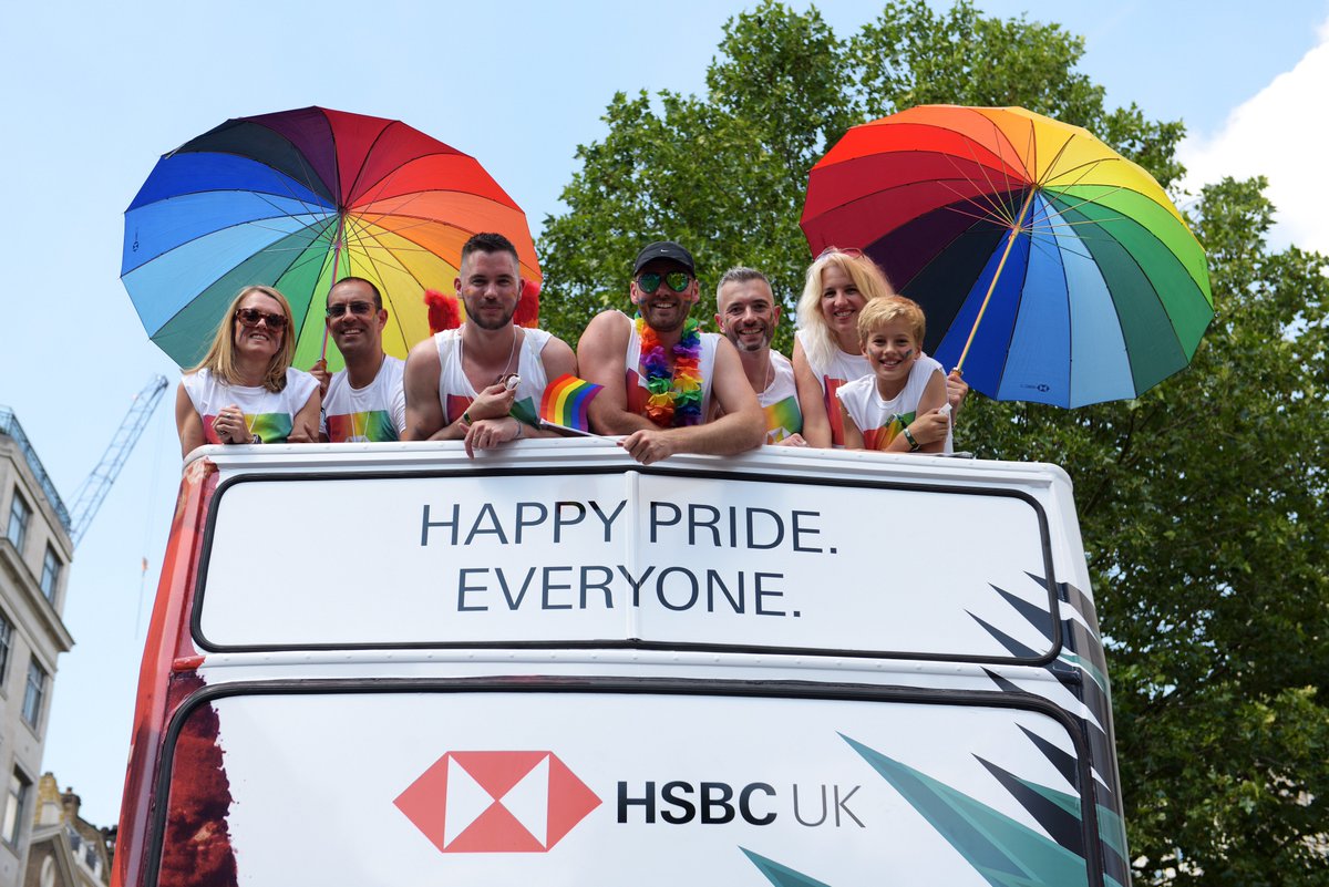 The HSBC team were loud and proud at #PrideLondon this weekend. Brilliant day celebrating with our colleagues, partners, friends and family. #HSBCPride #PortraitsOfPride 🏳️‍🌈