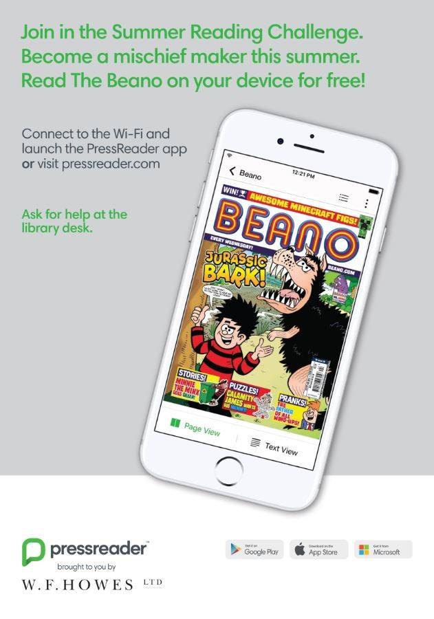 bradfordlibs247's tweet image. Join this years #SummerReadingChallenge and become a #MischiefMaker This years challenge is based on the Beano comic, which you can download for free from @PressReader Just use this link and sign in with your library card bit.ly/2zo4bAL