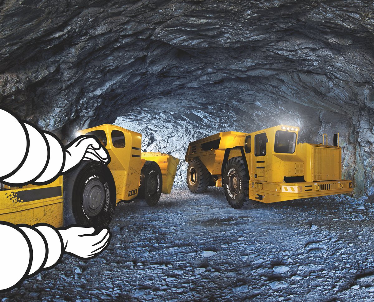 MiningMagazine's tweet photo. Michelin North America has launched new #undergroundmining #tyres, specifically made for loaders and transport machines operating in extreme conditions https://t.co/9lMNTJAbnG @Michelin @MichelinTyres @MichelinUSA #mining #optimisation #ruggedised #miningtyres #tires #miningtires https://t.co/yeX4w0G2Hy