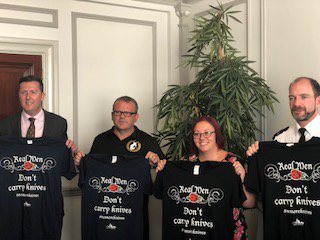We've launched our latest #NoMoreKnives campaign 'Real Men don't Carry Knives' with partner organisations.