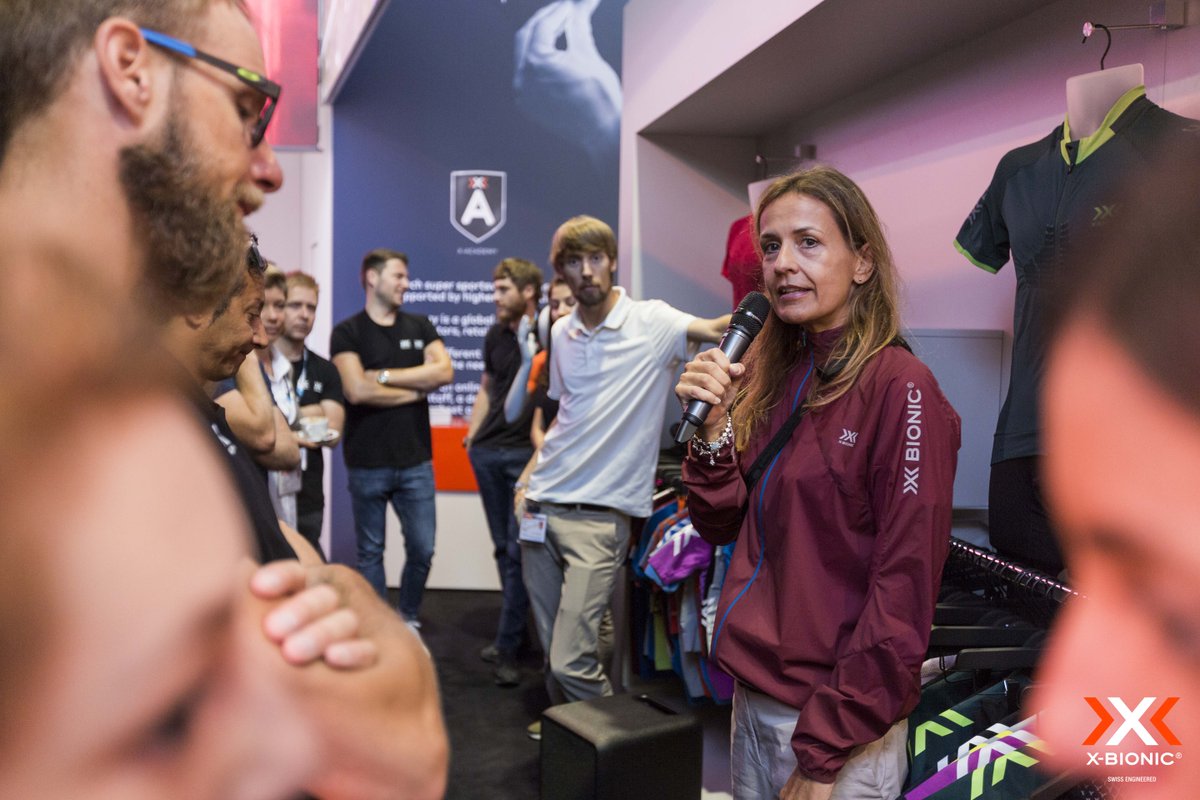 XBionic's tweet image. The team doing a great job at #Eurobike 2018. We have the greatest team!