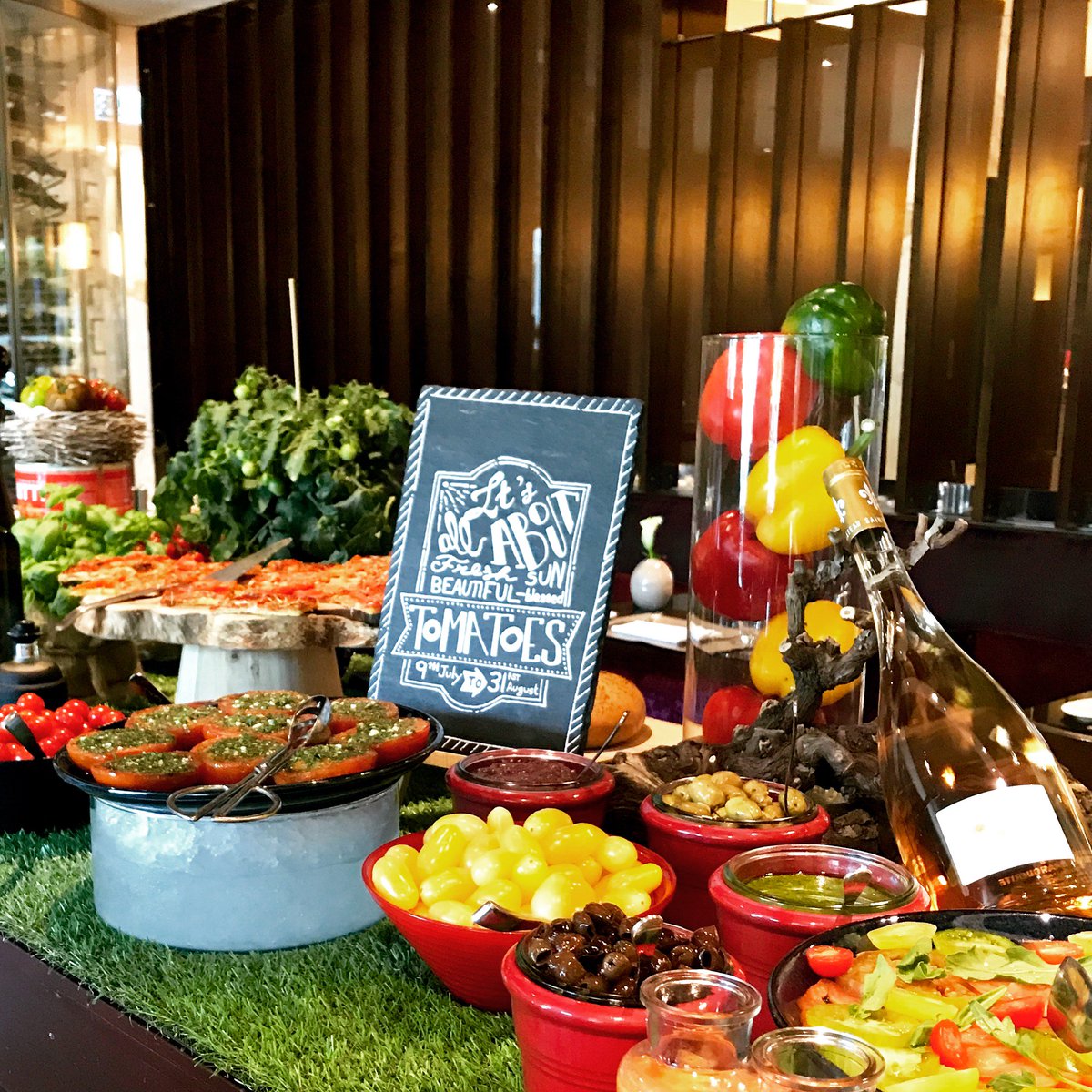 3,2,1... Tomato buffet is waiting for you at Café Calla! Celebrate the tomato every lunch from Monday to Friday until 31 August. #celebratingthetomato #CafeCalla #MandarinOrientalGeneva