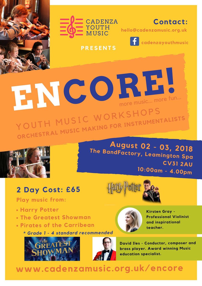 2 day Workshop for young musicians to develop their ensemble playing skills in a fun setting. #loveleam #music4life #lovetolearn cadenzamusic.org.uk