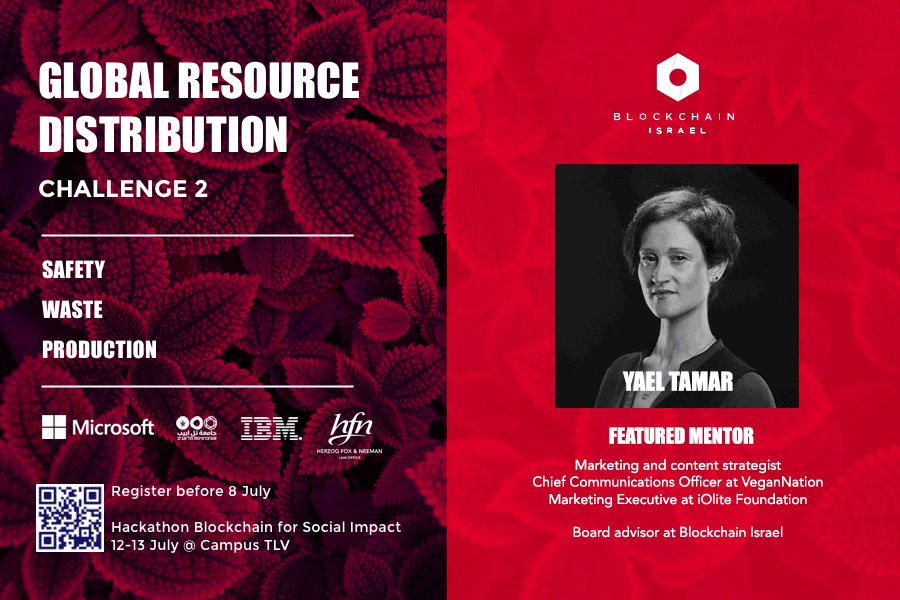 Top of Blockchain (@topofblockchain) on Twitter photo Yael Tamar will mentor teams at the "Blockchain for Social Impact” hackathon, which seeks to bridge the gap between technology and innovation by maximizing #socialimpact and collaborating with diverse stakeholders.Register here:bit.ly/BlockchainIsra… #blockchainIsrael <a href="/yaeltamar/">Yael Tamar .eth.xyz</a> Yael Tamar will mentor teams at the "Blockchain for Social Impact” hackathon, which seeks to bridge the gap between technology and innovation by maximizing #socialimpact and collaborating with diverse stakeholders.Register here:bit.ly/BlockchainIsra… #blockchainIsrael <a href="/yaeltamar/">Yael Tamar .eth.xyz</a>