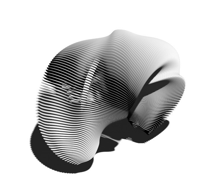 OMI light XXL a flexible structure, firstly designed back in 2003 for Materialise mgx, later receiving the red dot award for product design in 2006. This is a large scale version, tricky to handle #3Dprinting #aditivemanufacturing #productdesign #industrialdesign #manufacturing