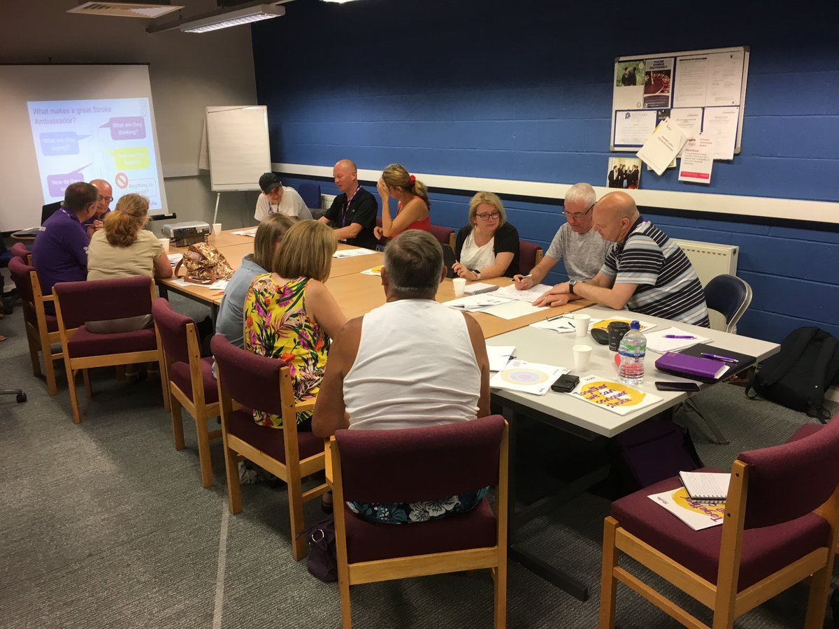 Leanne_StrokeNW's tweet photo. Having a great morning attending training with our #Volunteer #StrokeAmbassadors @Heartbeat_nwcc in #Preston delivered by @StrokeAssocNW
#Learning #PeerSupport #Prevention #Awareness #Campaigning https://t.co/FUNUVkr6FR