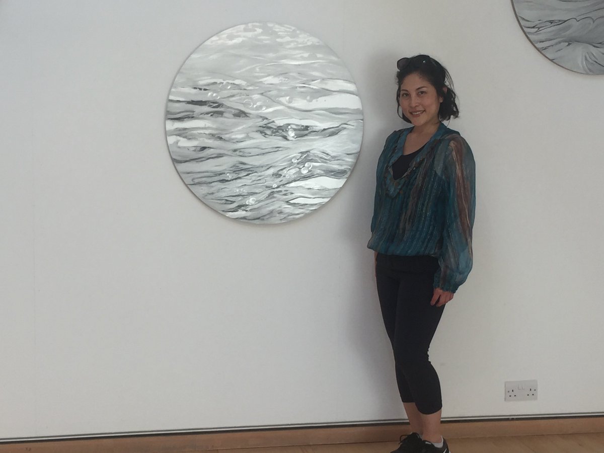 Artistchanda's tweet image. too hot in the gallery but Chiaki looks cool