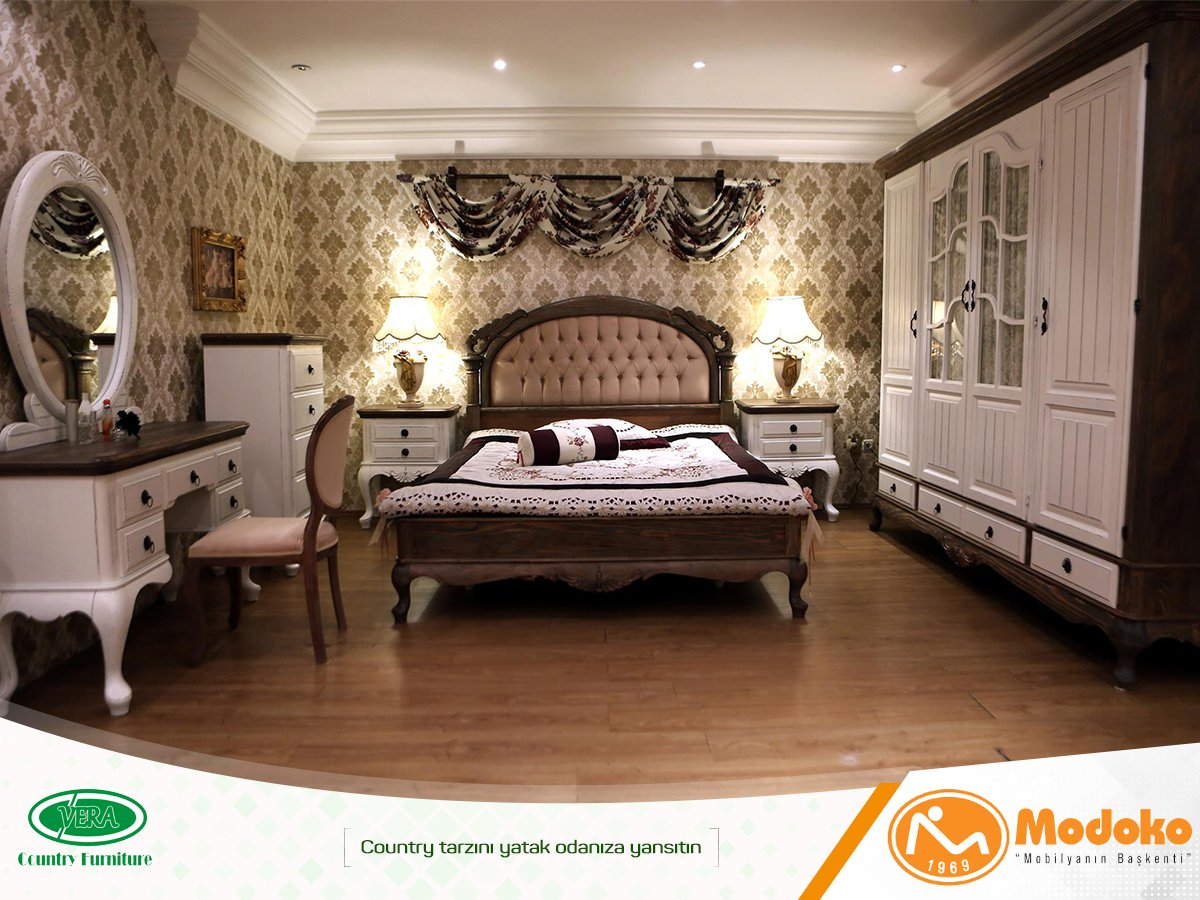 Vera Mobilya ile country tarzını yatak odanıza yansıtın.
Vera Country Furniture da Modoko'da.
modoko.com.tr/magaza/231/ver…

#modoko #countryfurniture #furniture #country
