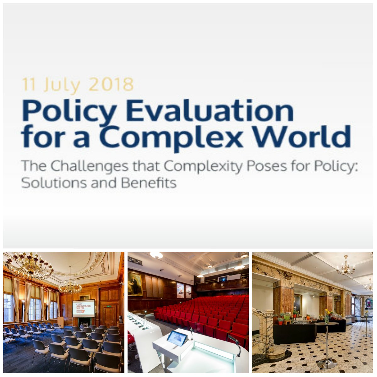 cecanexus's tweet photo. Two days to go until the CECAN annual conference at the stunning One Birdcage Walk, London. We will wrap up the event just before a certain football match engages the nation! If you'd still like to attend contact the centre managers on cecan@surrey.ac.uk
 #EvaluatingComplexity https://t.co/vUEttWdqWL
