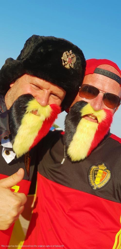 SamsungIndia's tweet photo. As the festival of football winds down, we continue to bring you the most colorful fan moments from Russia, captured through the lens of #GalaxyS9. With only #BEL #FRA #ENG and #CRO left in the fray to be crowned champions, tell us your prediction on the final two teams. https://t.co/5QiU7Ryjma