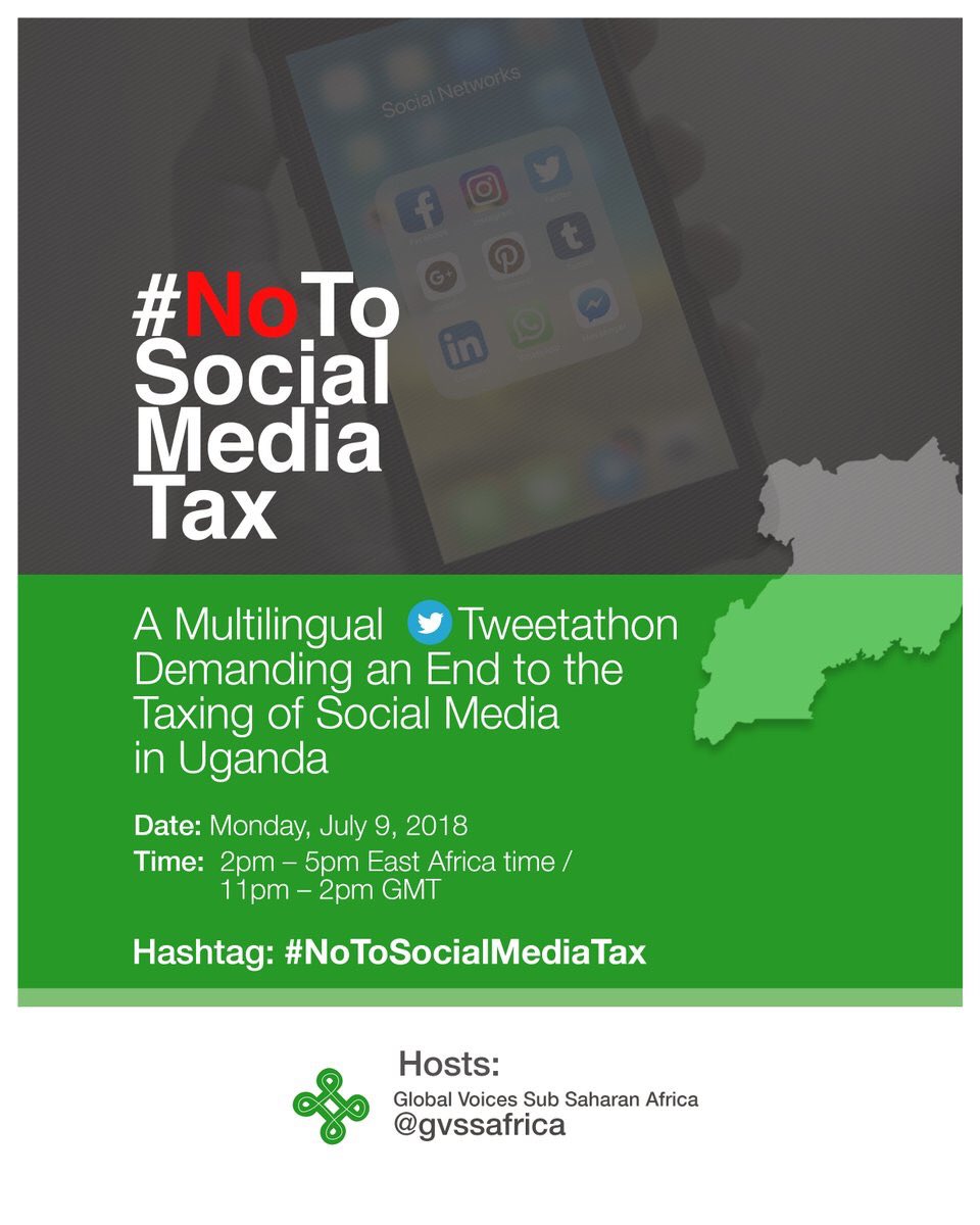 Uganda’s #SocialMediaTax is an unprecedented form of censorship, this time using tax to stifle free expression online. Joins us today to say #NoToSocialMediaTax !